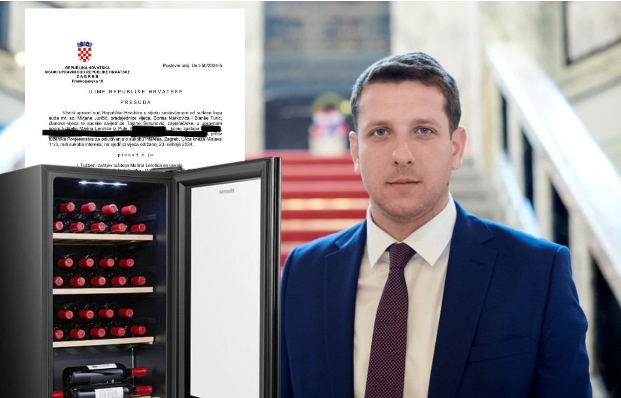 SLUČAJ 'FRIŽIDER' Sud poništio odluku Povjerenstva za sprečavanje sukoba interes, Lerotiću oni sada moraju isplatiti tisuću eura!
